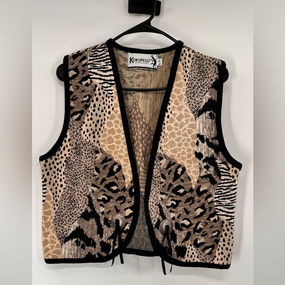Kokopelli tapestry vest